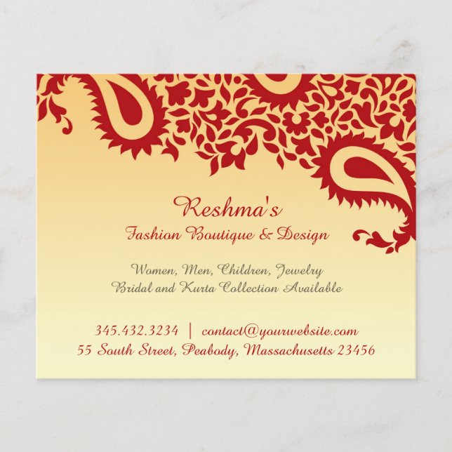 Paisleys Elegant Flyer (Vorne)