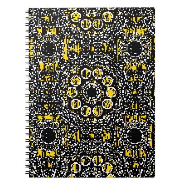 Paisleys eleganter, blumengeschmückter Vintager Hi Notizblock (Vorderseite)
