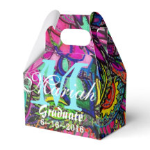 Paisly Feathers Bright and Colorful Gevor Box