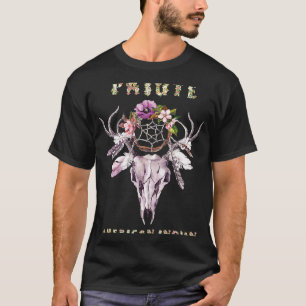 Paiute Amerikanische Ureinwohner Stamm BOHO Blumen T-Shirt