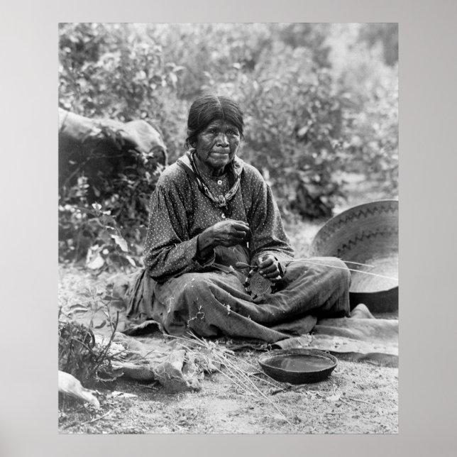 Paiute Basket Maker: 1902 Poster (Vorne)