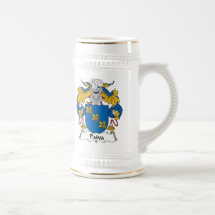 Paiva Familienwappen Bierglas