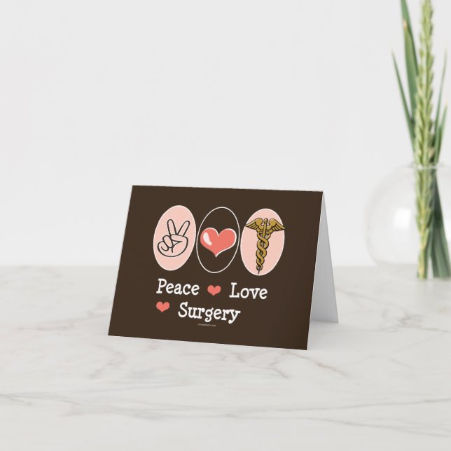 Paix Amour Chirurgien Carte blanche (Devant)