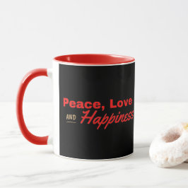 Paix, Amour Et Bonheur Mug