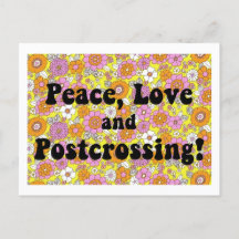 Paix, Amour et Croisement ! Carte postale super