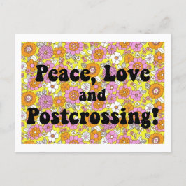 Paix, Amour et Croisement ! Carte postale super