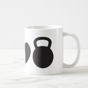 Paix, amour, et tasse de Kettlebell"