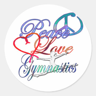 Paix, Amour, Stickers Gymnastique