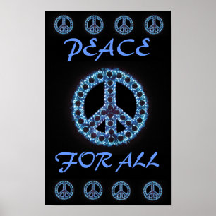 paix bleue pour tous poster