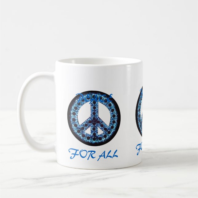 paix bleue pour toute la tasse (Gauche)