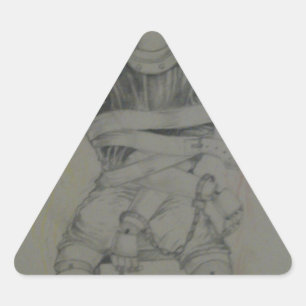 Paix d'amour de liberté et autocollant de triangle