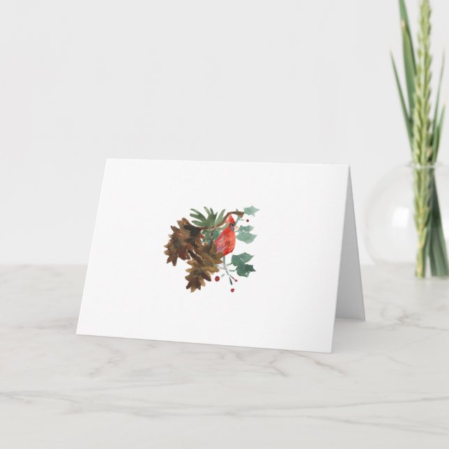 Paix dans la nature Carte de voeux de Noël (Devant)