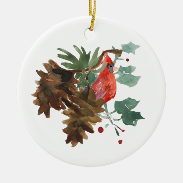 Paix dans la nature Noël Ornement personnalisé (Devant)