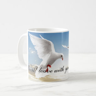 Paix de colombe de tasse de café