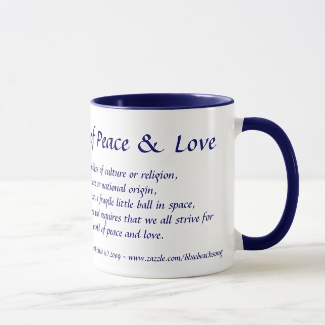 Paix et Amour - Mug (Droite)