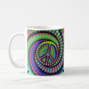Paix et tasse de café de Flutterby