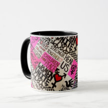 Paix et tasse d'égalité des droits