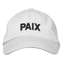 Paix Frieden in Französisch schwarz Brauch modern