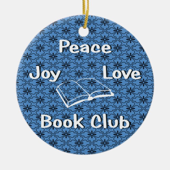 paix, joie, amour, ornement de club de lecture (Devant)