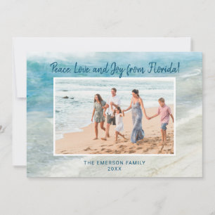 PAIX LOVE JOY FLORIDA CHRISTMAS CARTE PHOTO
