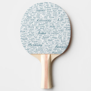 Paix Nuage de Mots Text Motif Message Motif Tischtennis Schläger