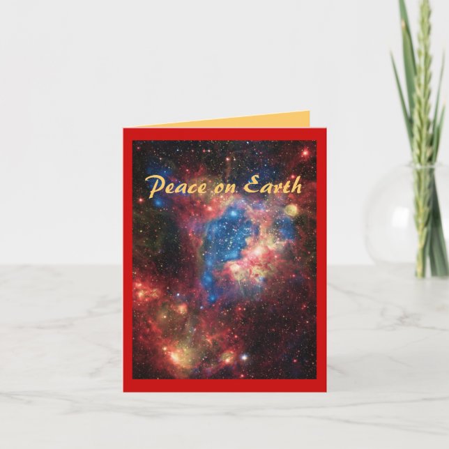 Paix sur la carte de Noël de la terre (Devant)