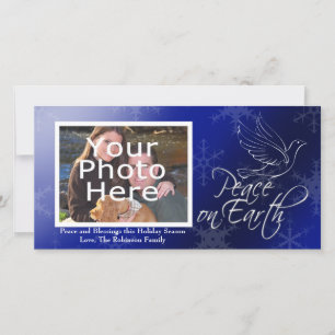 Paix sur Noël de la terre ou des cartes photos de