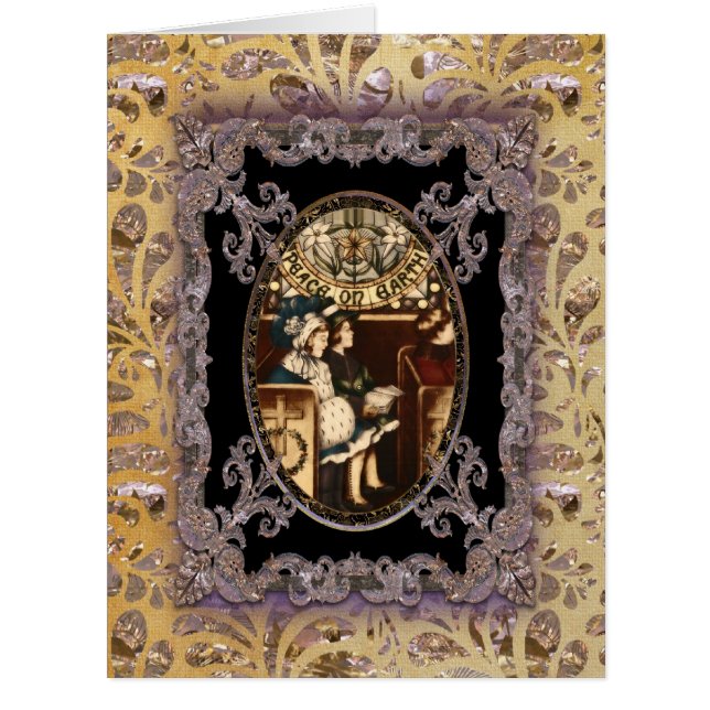 Paix sur Noël victorien de la terre (Devant)