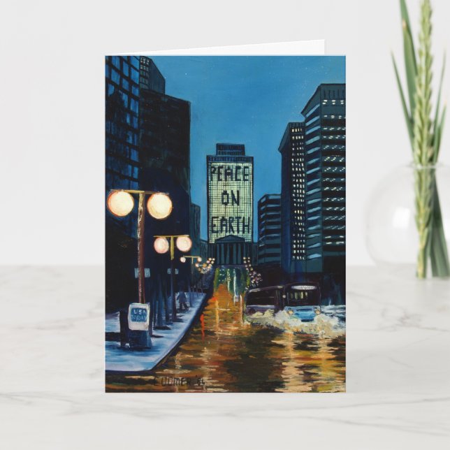 Paix sur terre - carte de Noël de Nashville (Devant)
