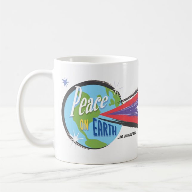 "Paix sur terre… et tasse dans tout espace" (Gauche)
