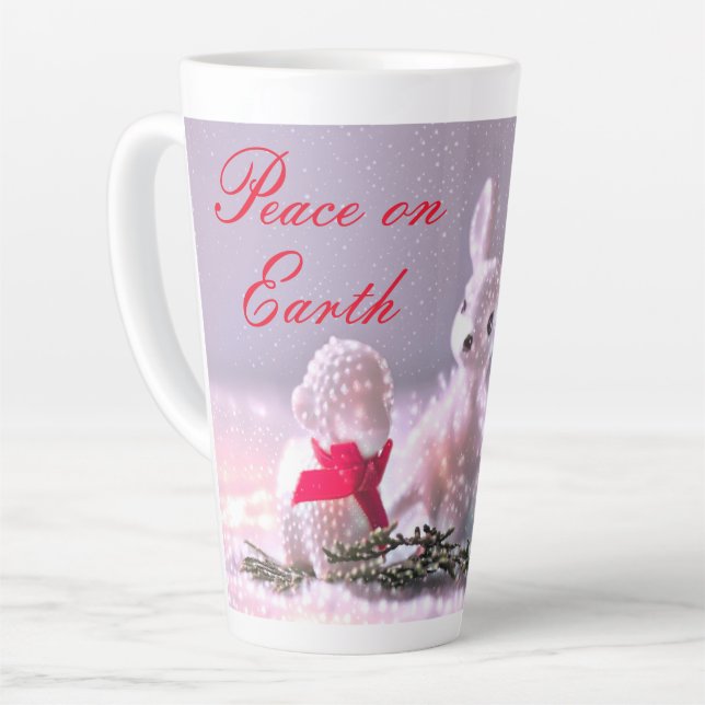 Paix sur Terre Latte Mug (Angle gauche)