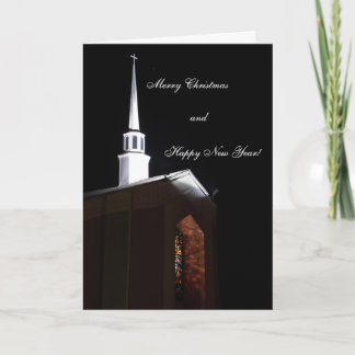 Paix sur Terre Vitrail Carte de Noël
