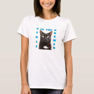 Paix - T-shirt chat (léger)