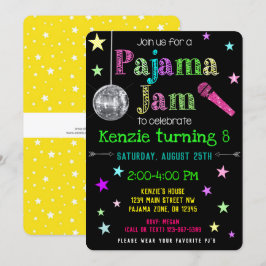 Pajama Jam Party Invite - PJ Dance Party Invite Einladung