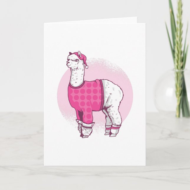Pajama llama karte (Vorderseite)