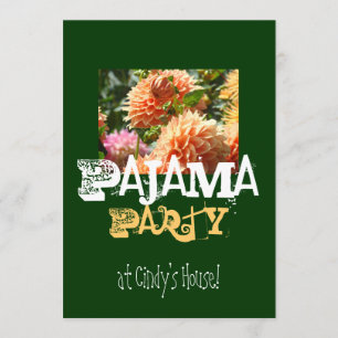Pajama Party bei Your Name House!Einladungen Einladung