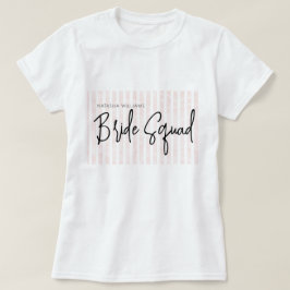 Pajama Party Chic Bride Squad T-Shirt