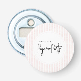 Pajama Party Chic Pink Stripes Flaschenöffner