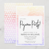 Pajama Party Farbenfrohe Pastel Elegante