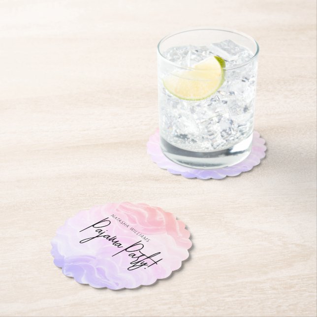 Pajama Party Farbenfrohe Pastel Elegante Untersetzer (Vor Ort)