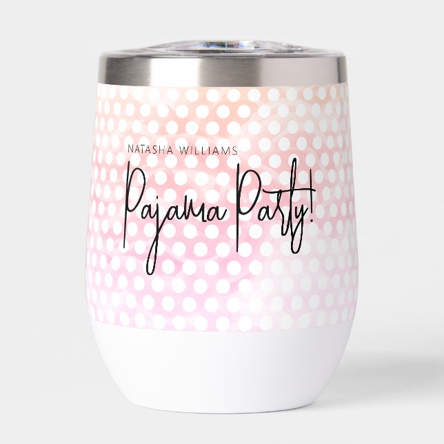 Pajama Party Pastel Polka Dots Modern (Vorderseite)