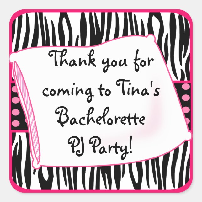 Pajama Party Pinks Sticker (Vorderseite)