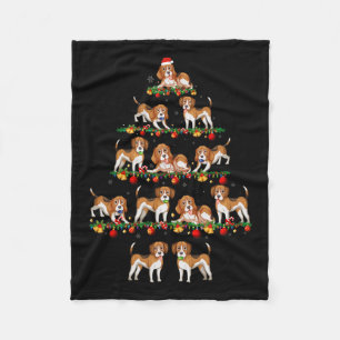 Pajama Sets Weihnachten Matching Beagle Dog X Fleecedecke