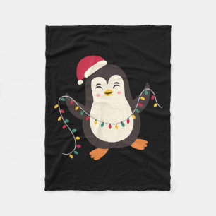 Pajamas Niedliche Pinguine Weihnachten Weihnachten Fleecedecke