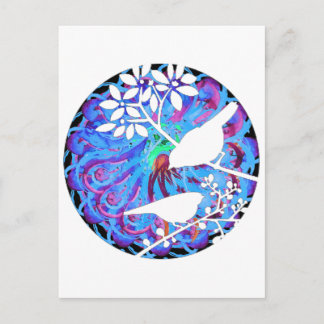 Pájaros japoneses postkarte