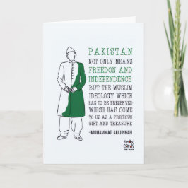 Pak Unabhängigkeitstag - Quaid Karte