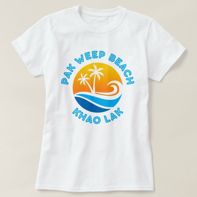 PAK WEEP BEACH-KHAO LAK T-Shirt (Design vorne)