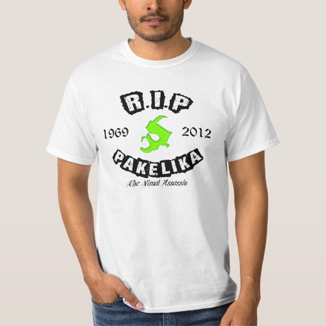 Pakelika grüner Masken-Tribut-T - Shirt (Vorderseite)