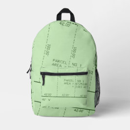 Paket 1 - Hintergrundbild zum Thema "Real Anwesen" Bedruckter Rucksack