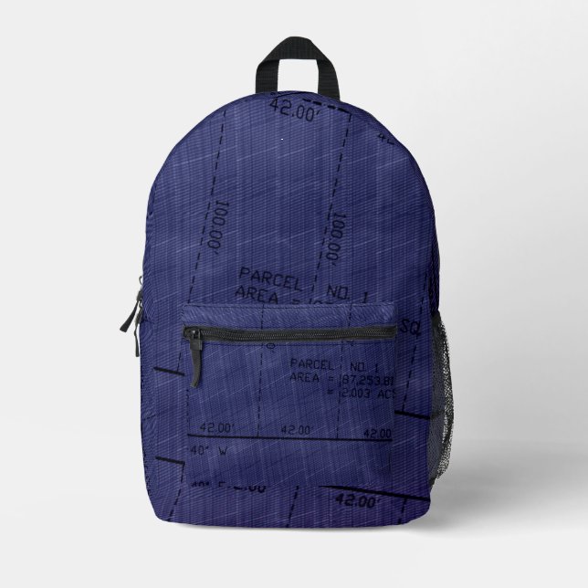 Paket 1 - Rucksack zum Thema "Real Anwesen" (Denim (Vorderseite)